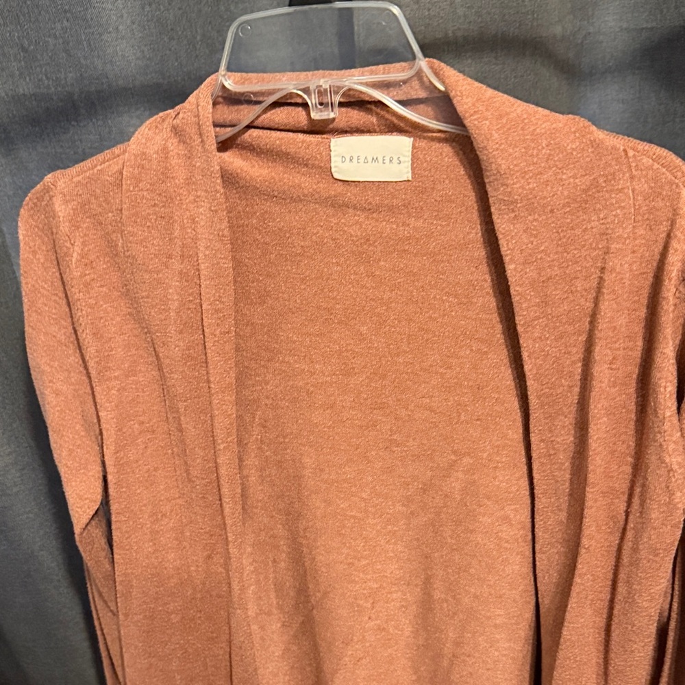 Dreamers Women's Tan Cardigan Sweater